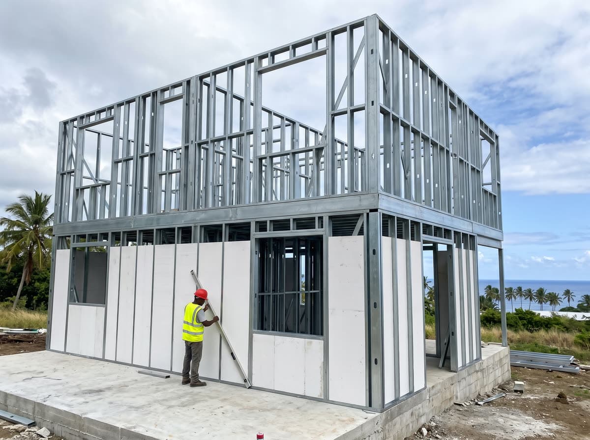 Light-gauge steel frame structure